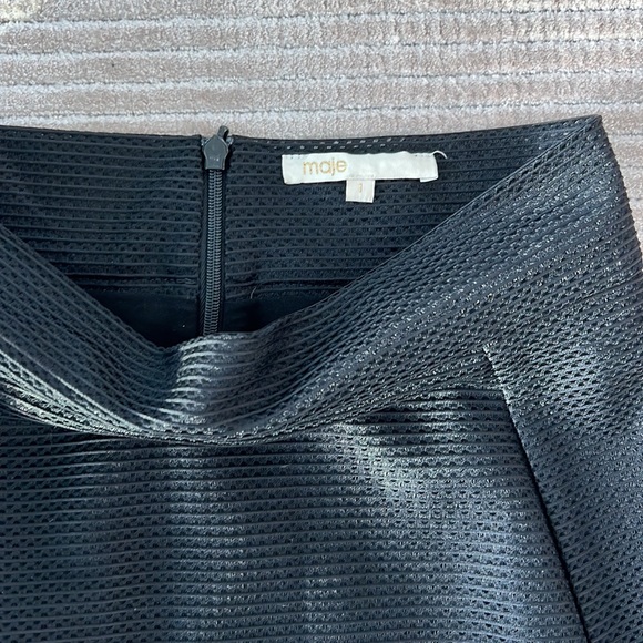 MAJE BLACK LACE MIDI SKIRT - Picture 4 of 5